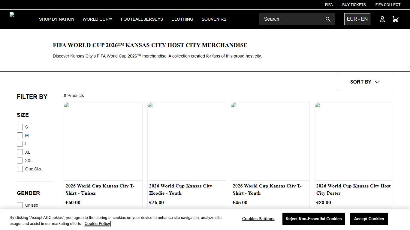 FIFA World Cup 2026™ Kansas City Host City Merchandise - Official FIFA Store